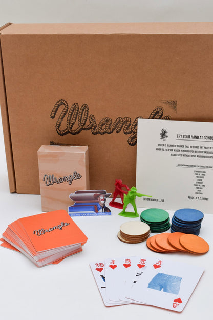 Wrangle Cowboy Poker Set by Shawn Campbell