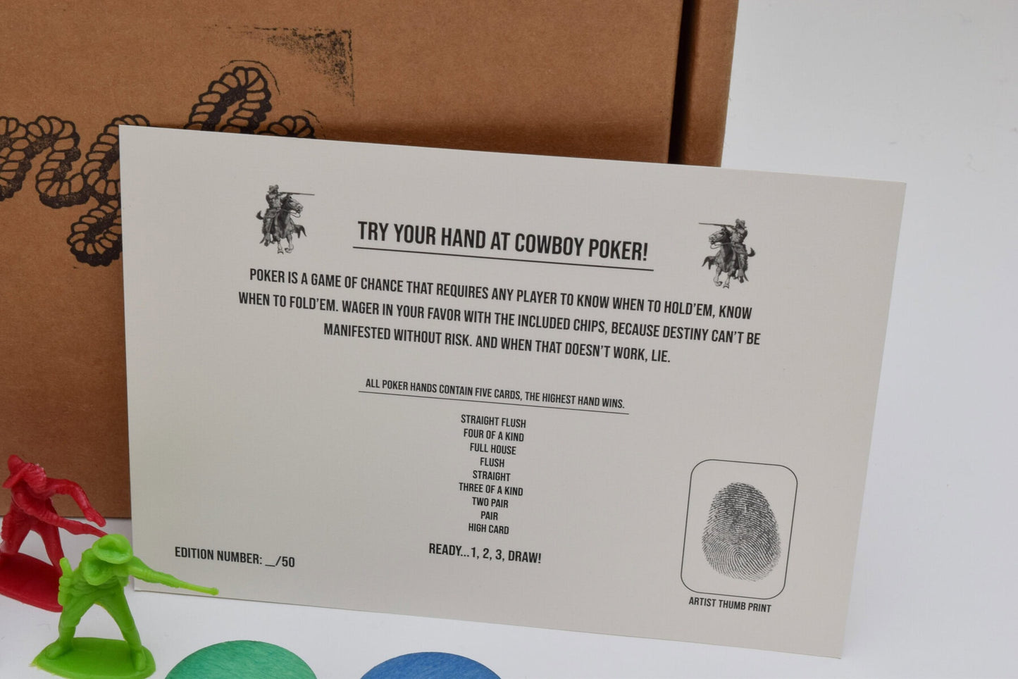 Wrangle Cowboy Poker Set by Shawn Campbell